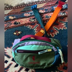 Cotopaxi Colorful Hip Pack with Red and Green
